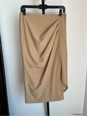 Karen Millen Camel Color Gathered Skirt US 4